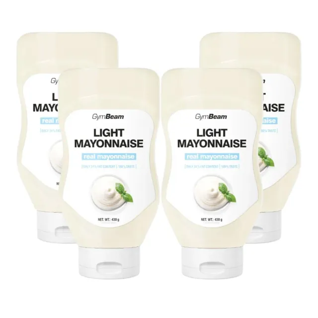GymBeam Light Mayonnaise 4x430 ml kalorienarm