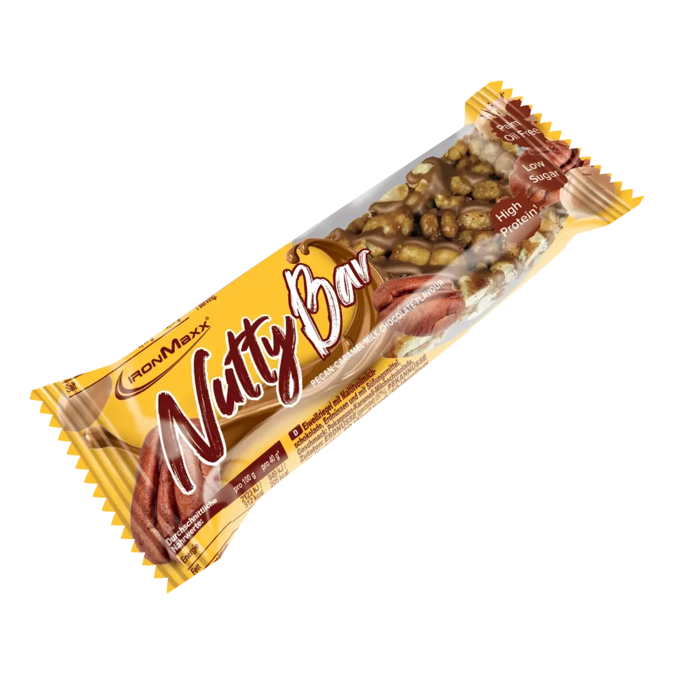 IronMaxx Nutty Bar Proteinriegel 40g Pecan Caramel low sugar
