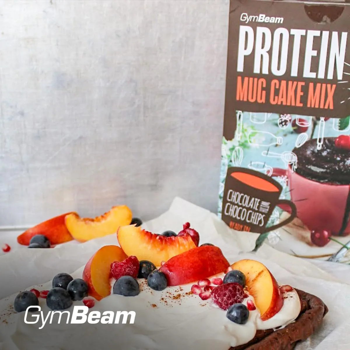 GymBeam Protein Mug Cake Mix 500g Chocolate Choco Chips