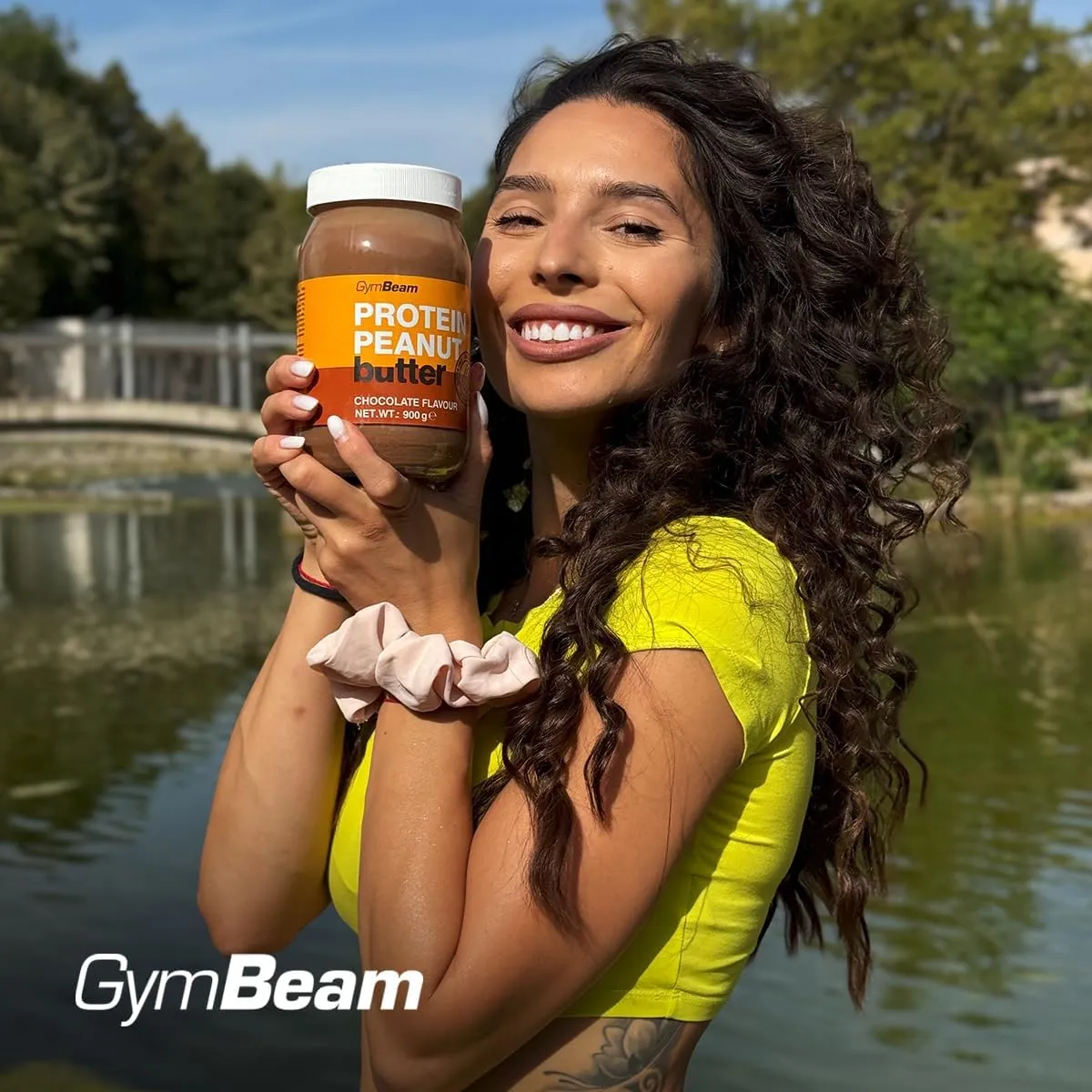 GymBeam Protein-Erdnussbutter 900 g Schokolade zuckerfrei