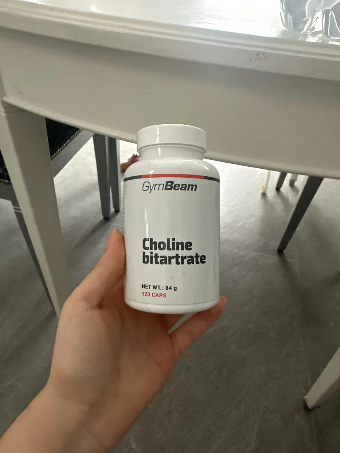 GymBeam Cholin Kapseln 500mg Cholinbitartrat 120 St Leber