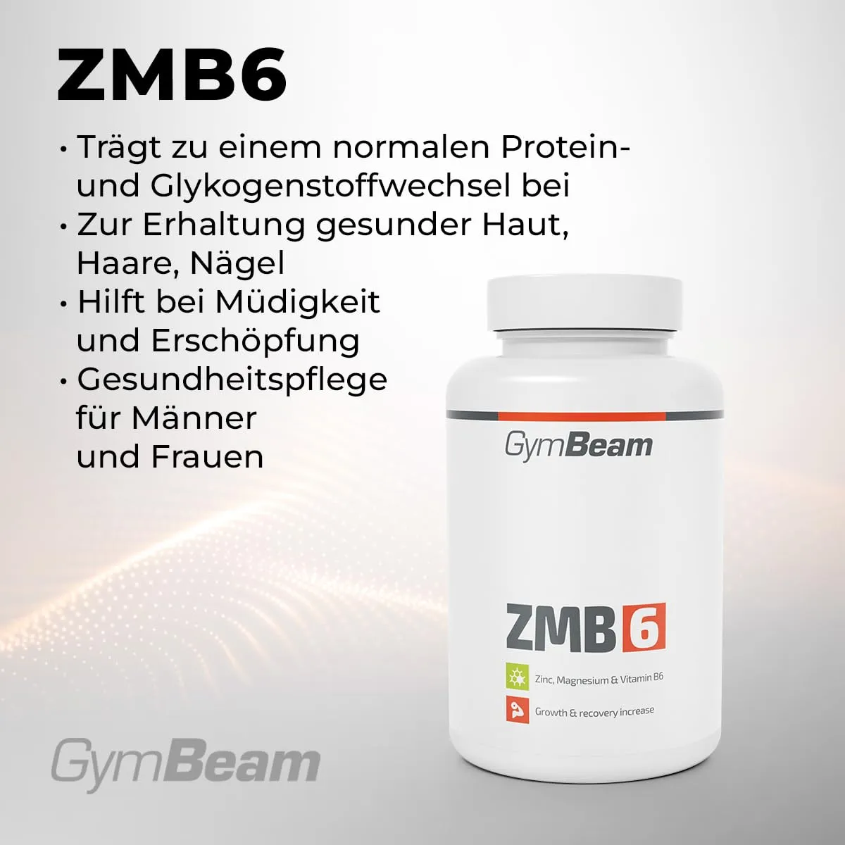 GymBeam ZMB6 Komplex Tabletten 60 Caps vegan