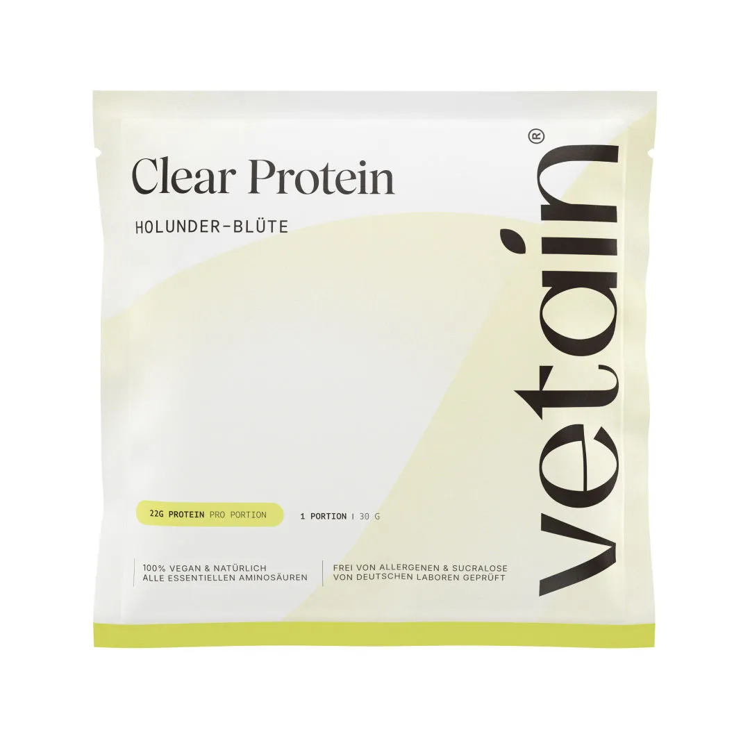 Vetain Clear Protein Probe Geschmacksprobe vegan