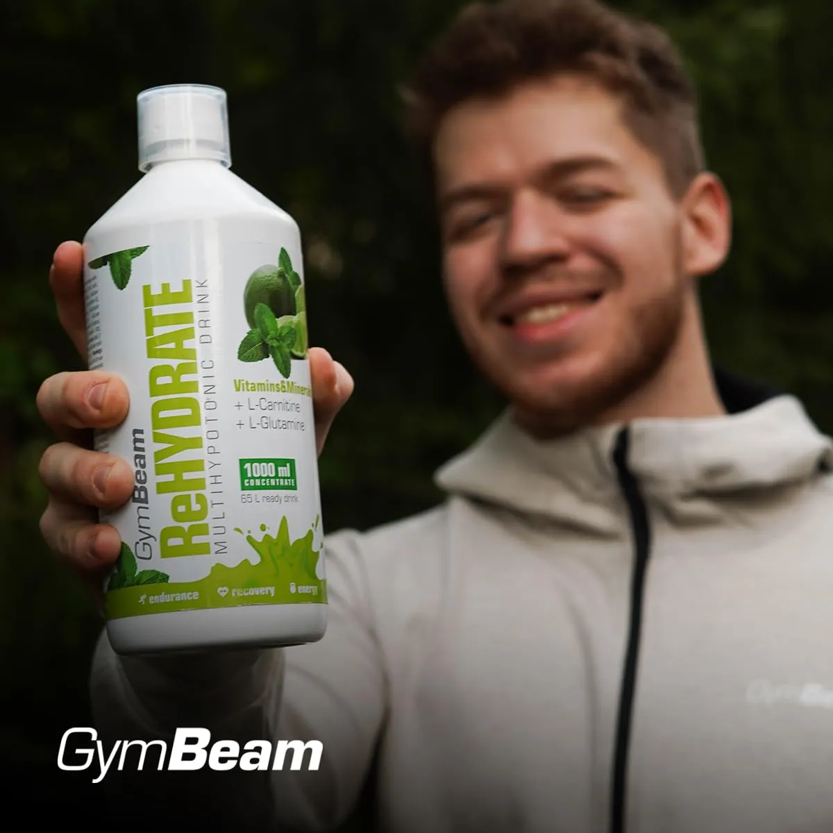 GymBeam ReHydrate Drink Apricot 1000ml hypotonisch
