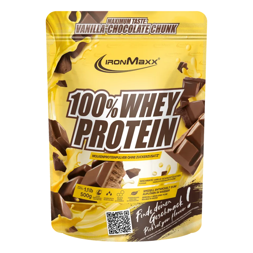 IronMaxx 100% Whey Protein Pulver 500g Vanilla Choc Chunk
