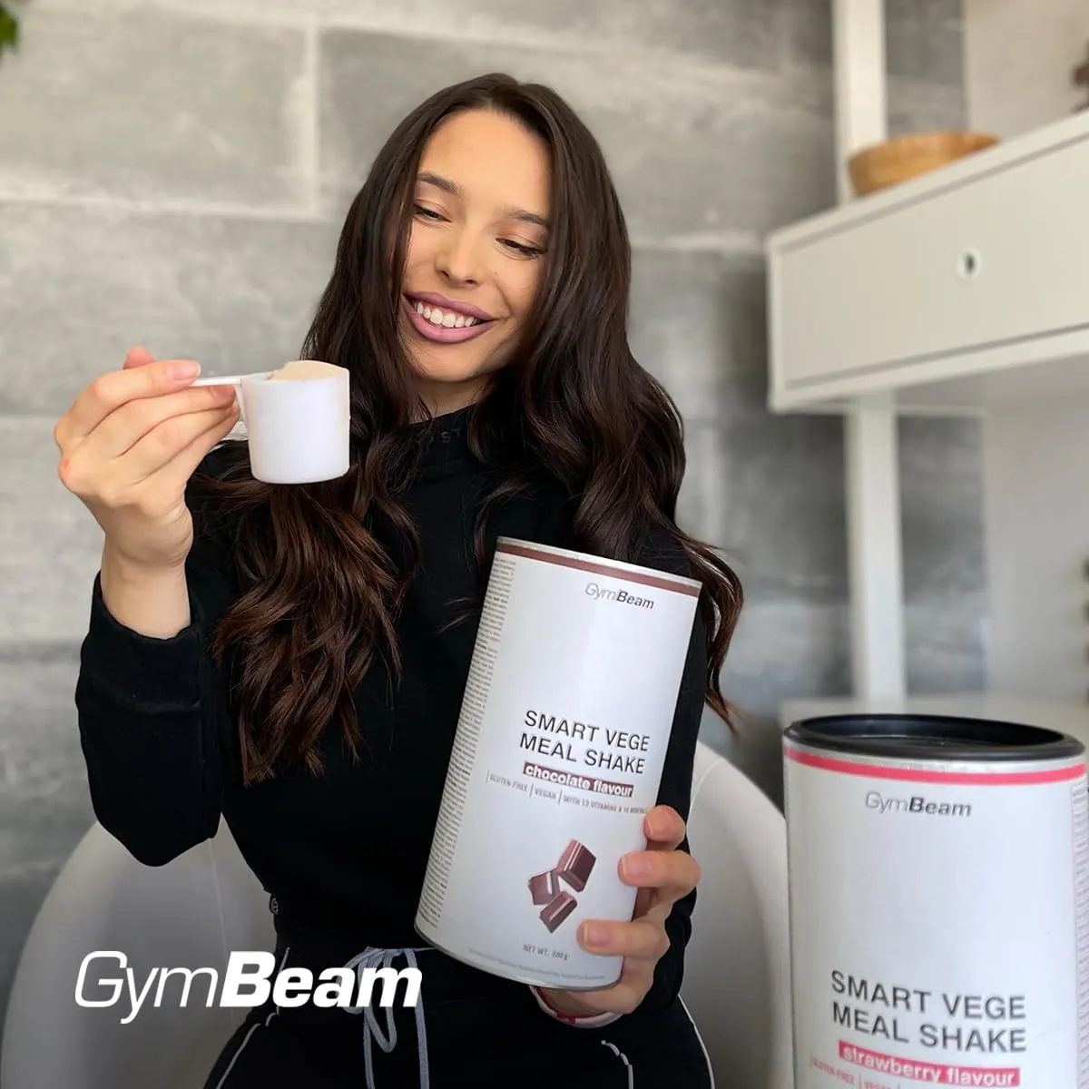 GymBeam Smart Vege Mealshake Chocolate 500 g proteinreich