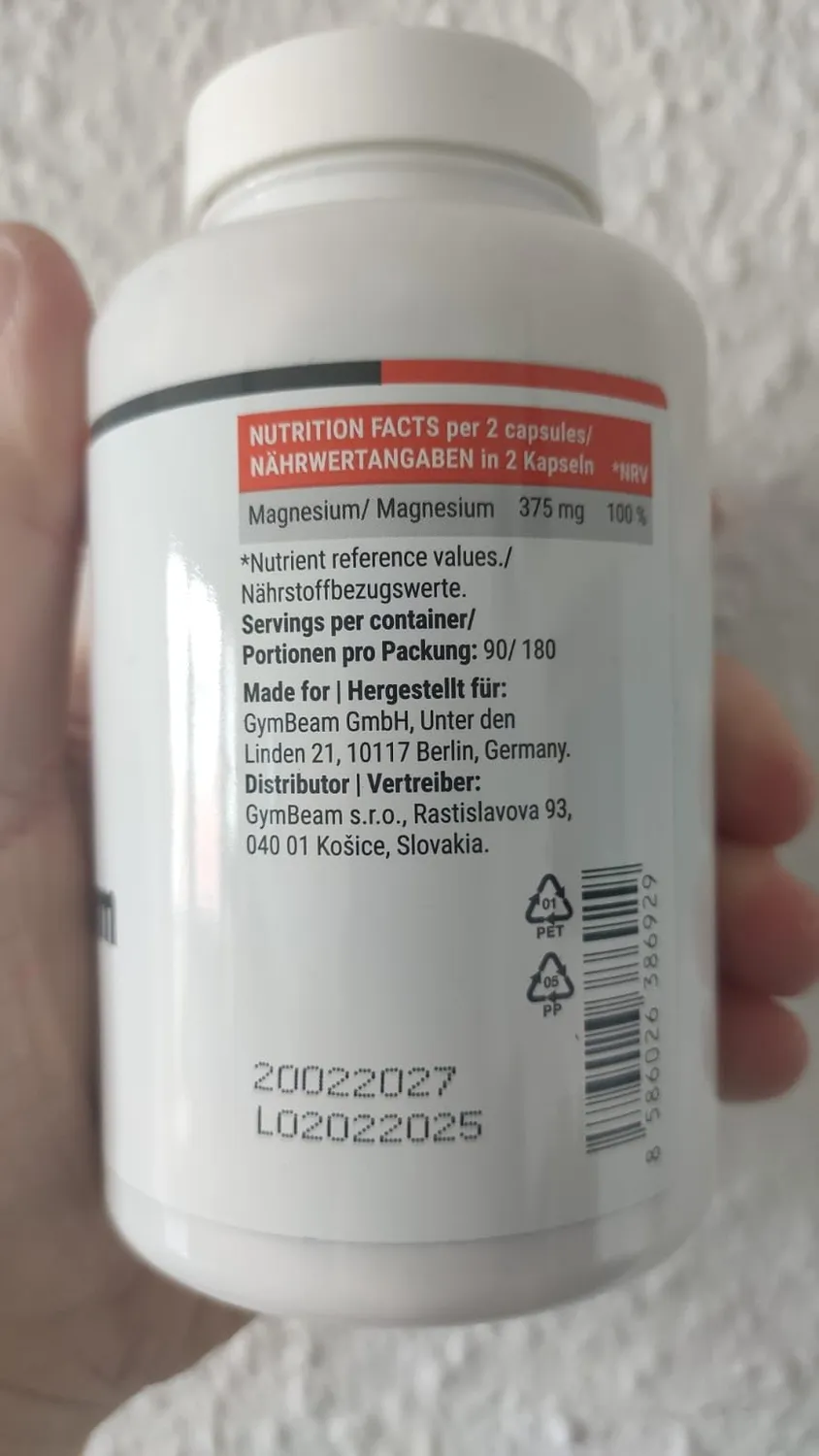 GymBeam Triple Magnesium Komplex Kapseln 90 g hochdosiert