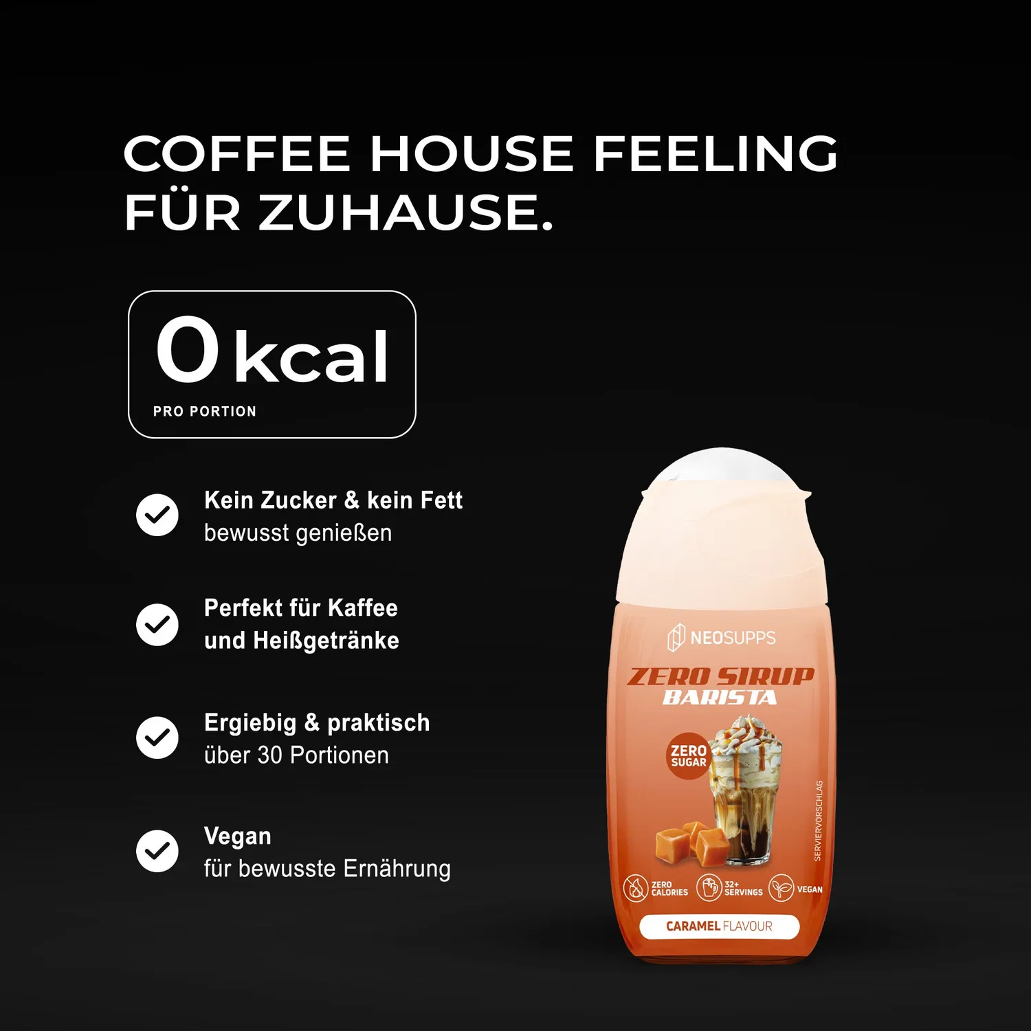 Neosupps Zero Sirup Barista Caramel 65ml zuckerfrei