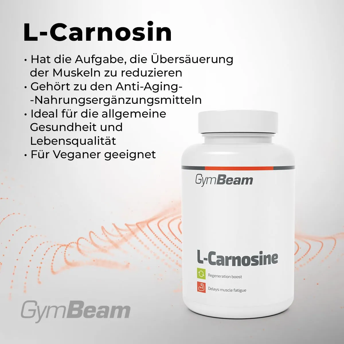 GymBeam L-Carnosin Kapseln 500mg 60 Caps vegan