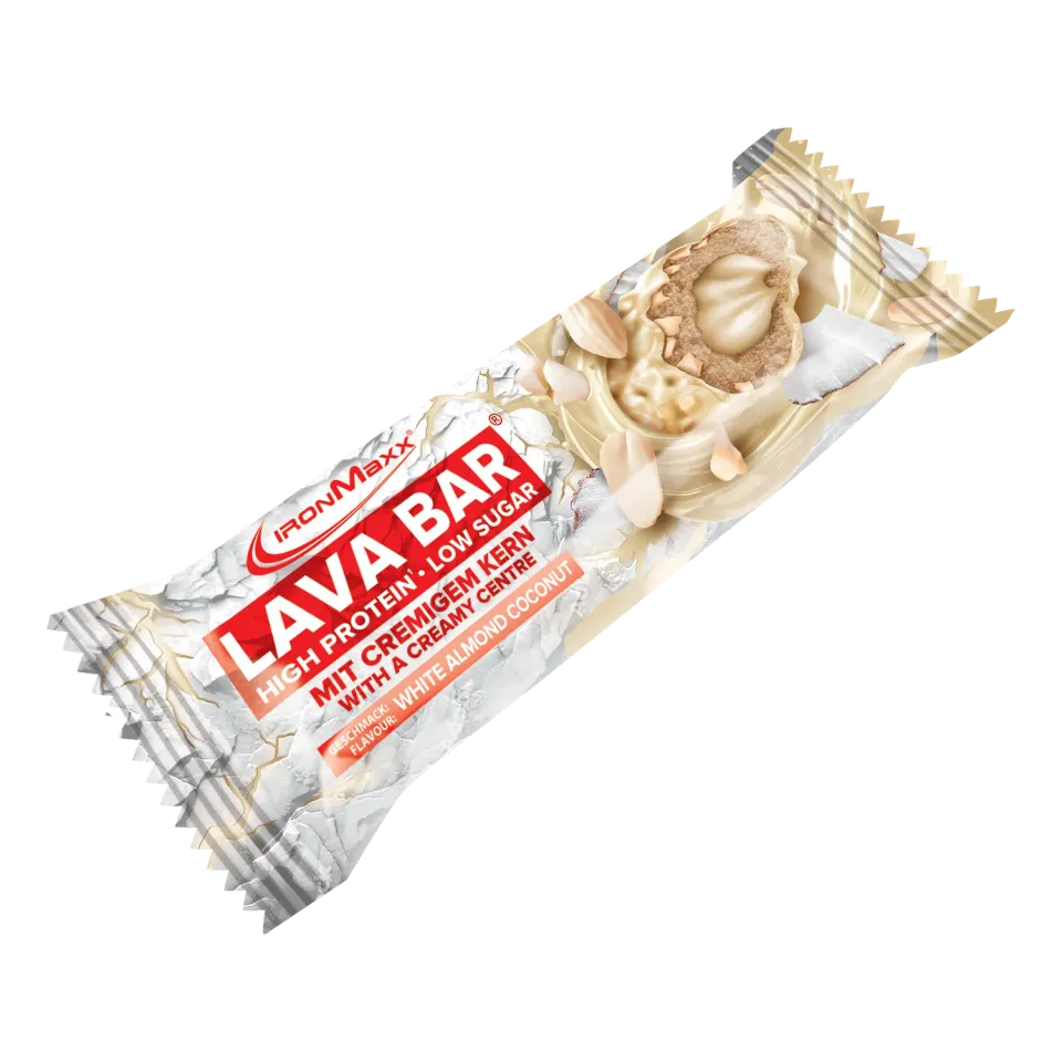 IronMaxx Lava Bar Proteinriegel 40g White Almond Coconut