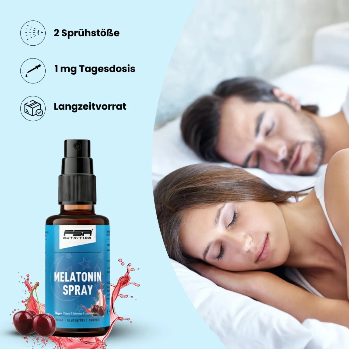 FSA Nutrition Melatonin Spray Kirsche 1 mg hochdosiert