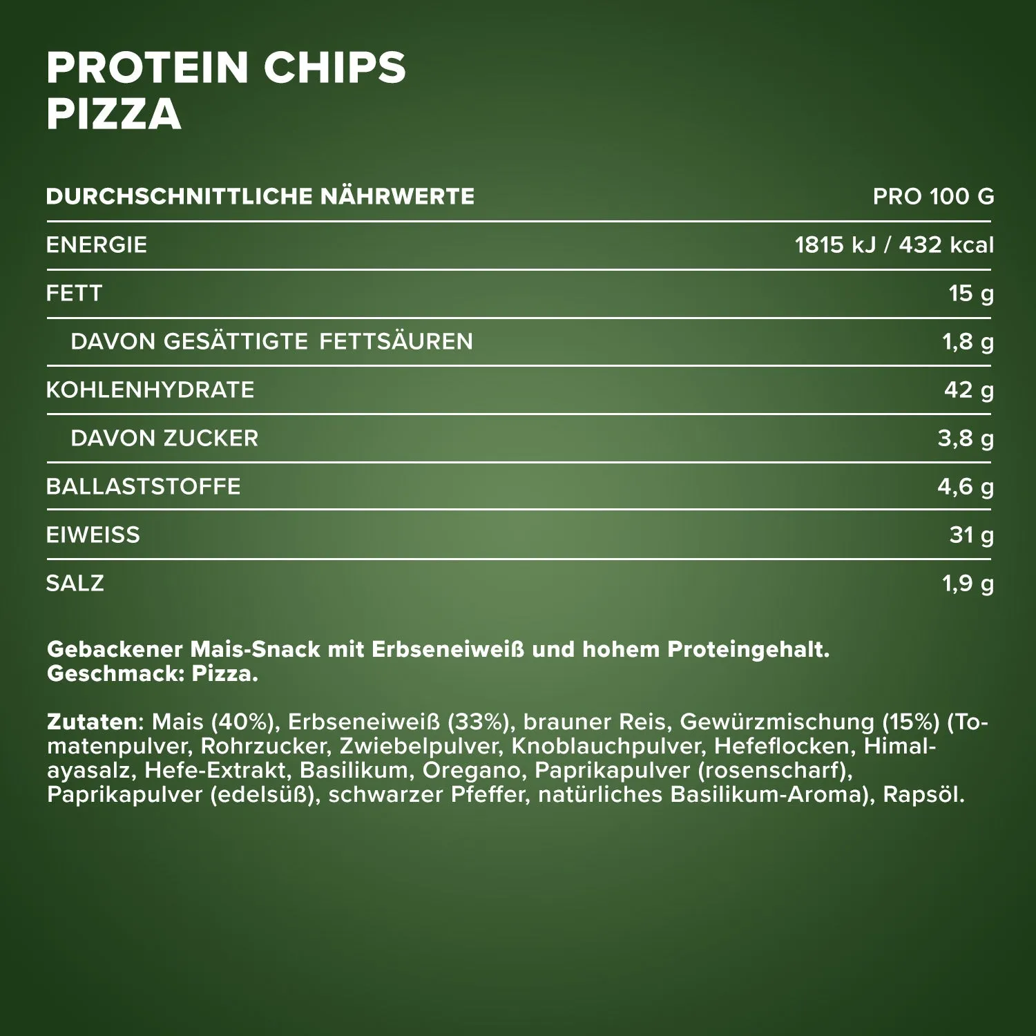 IronMaxx Protein Tortilla Chips 60 g Italian Style vegan