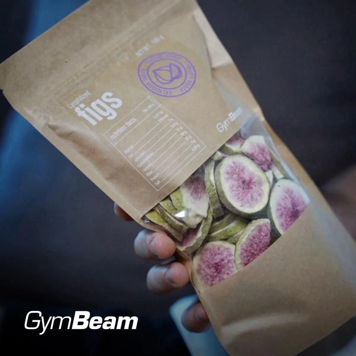 GymBeam Gefriergetrocknete Feigen Snack 100g ohne Zucker