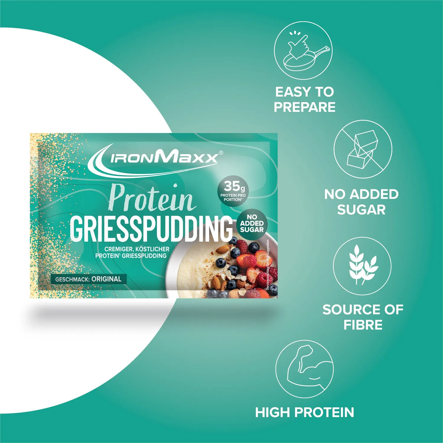 IronMaxx Protein Breakfast Sachet Gr South 60g Sorte Grieß