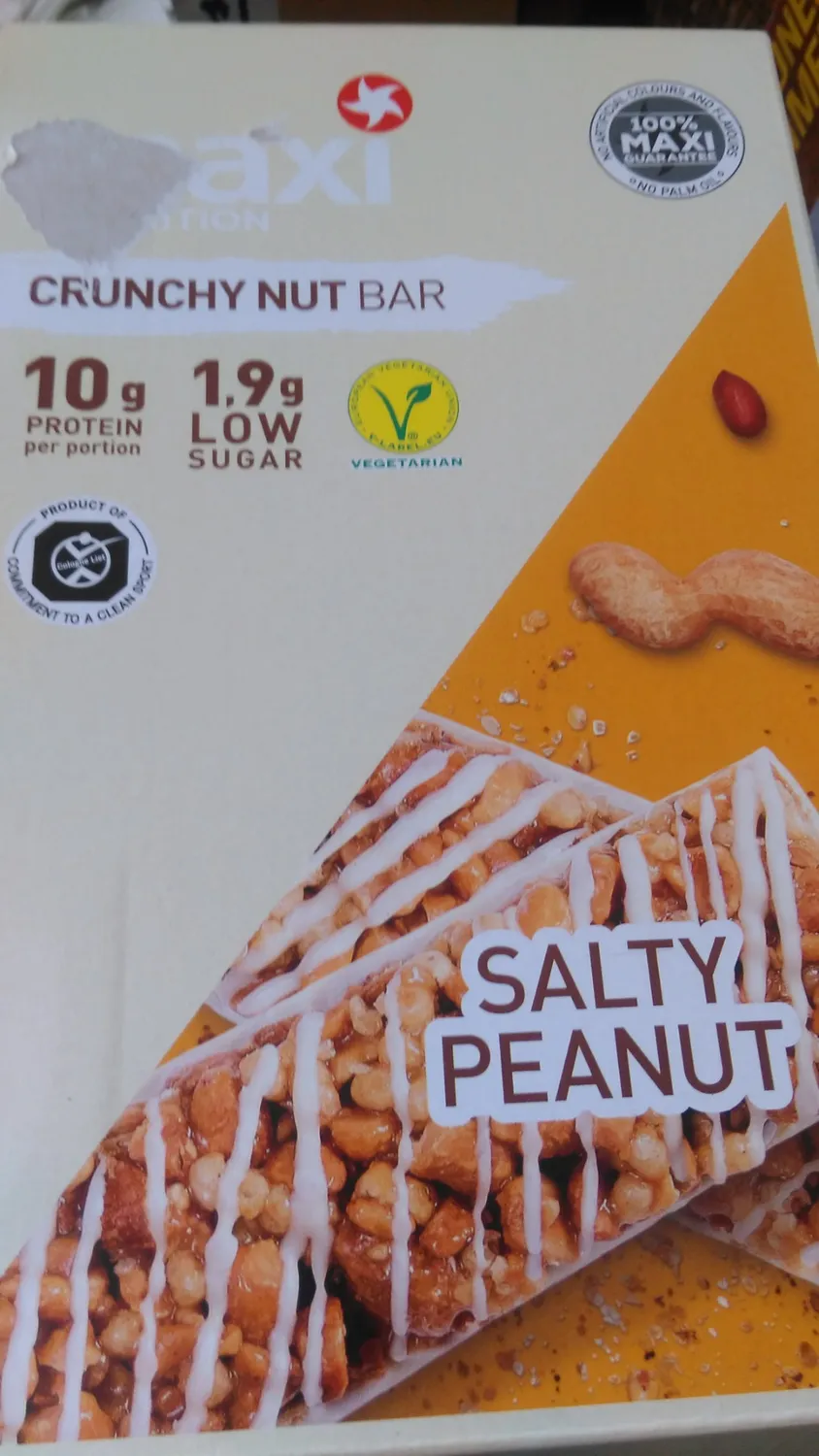 MaxiNutrition Salted Peanut Proteinriegel 18x46g 22% Protein