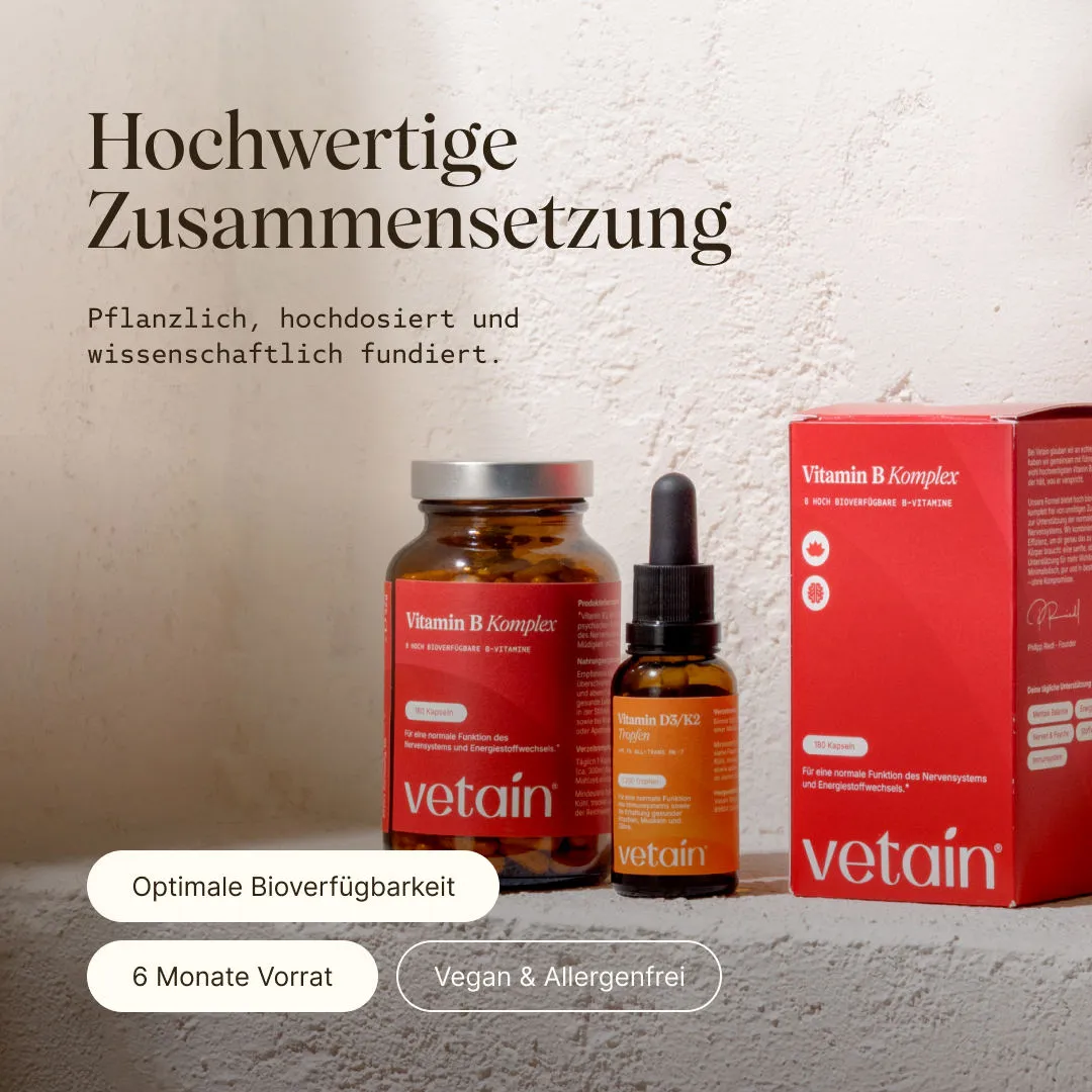 Vetain Vitamin B-Komplex Kapseln 180 Stück vegan