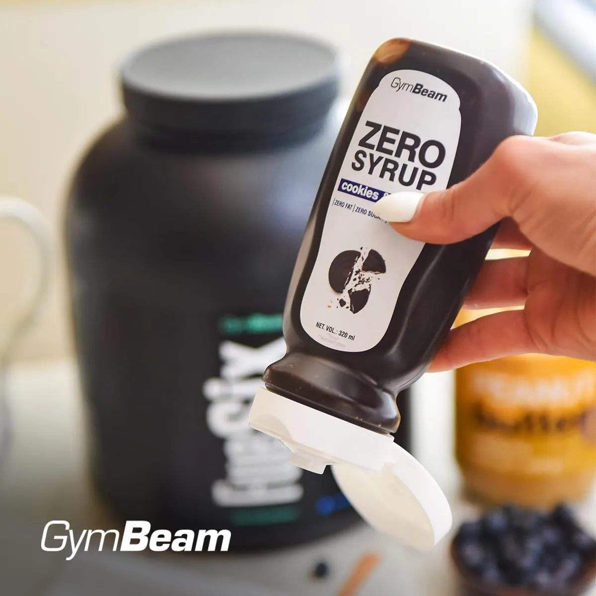 GymBeam ZERO SYRUP Cookies Cream 350ml zuckerfrei