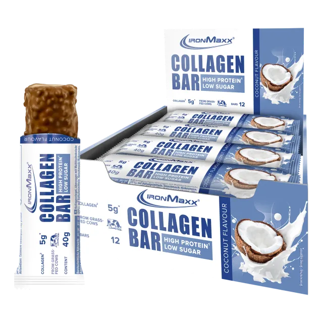 IronMaxx Protein 30 Collagen Bar Riegel 12x40g Coconut