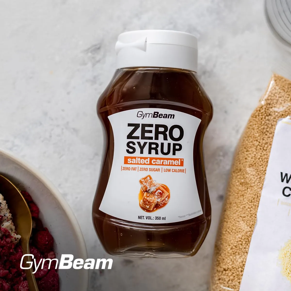 GymBeam Zero Syrup Sirup Salziges Karamell 6x350 ml