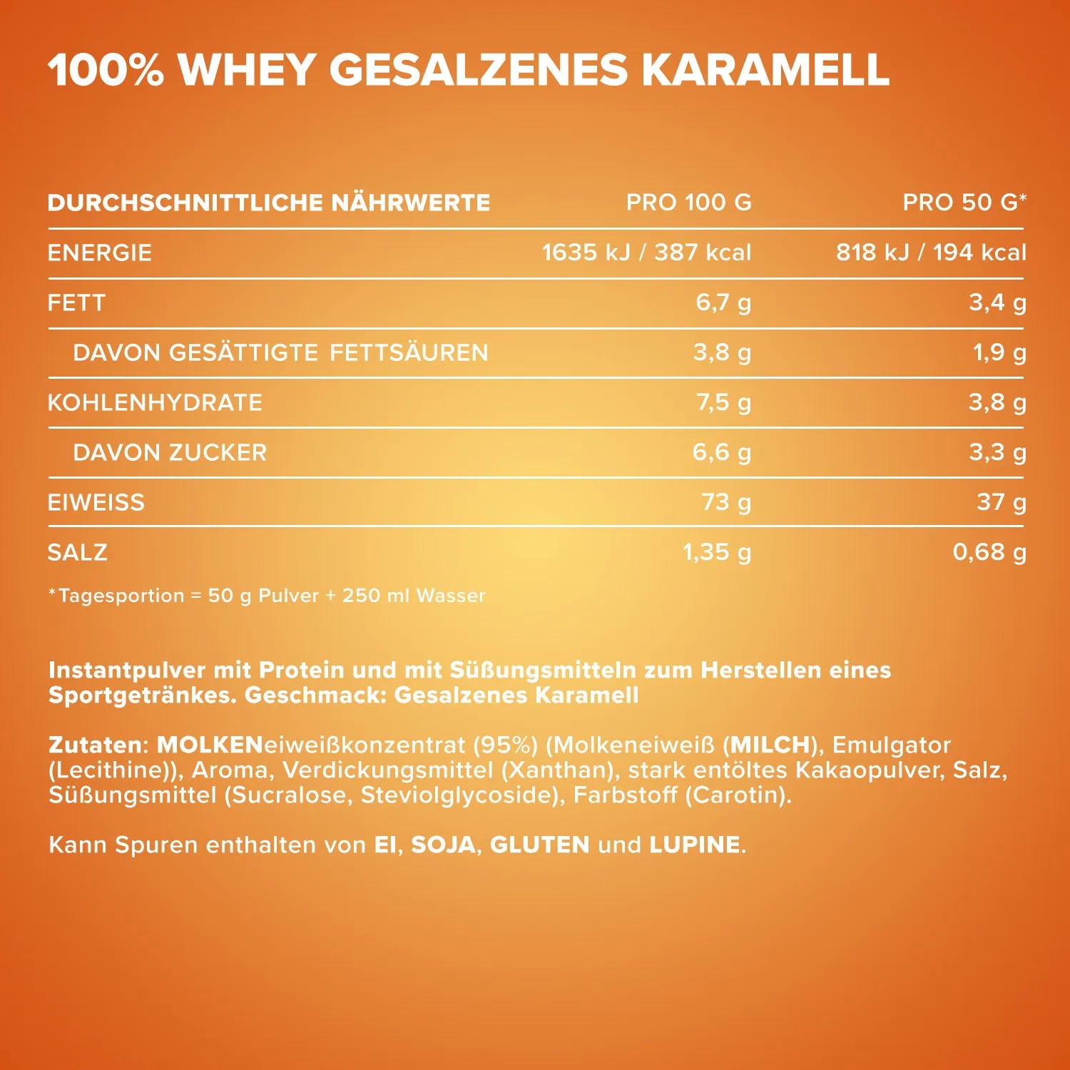 IronMaxx 100% Whey Protein Pulver 900g Salted Caramel