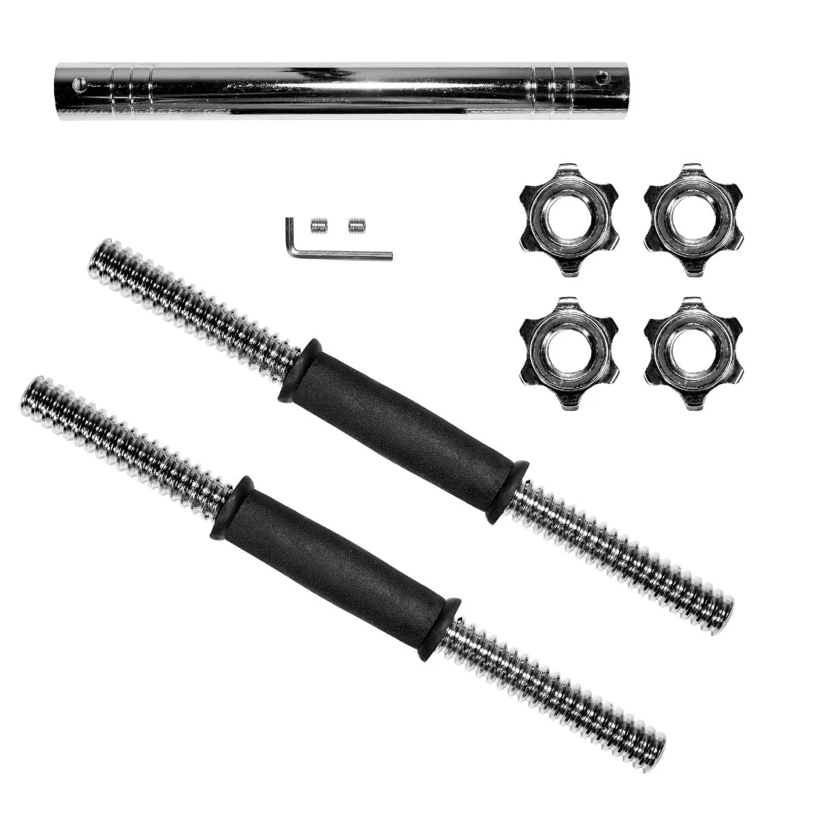GymBeam Hantelset 30 kg Kurzhantel-Set 16 Scheiben
