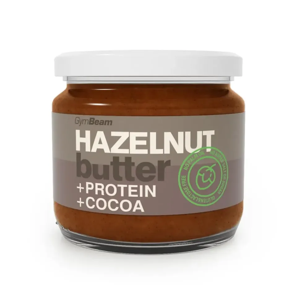 GymBeam Protein Haselnussbutter Creme 340g mit Whey-Isolat