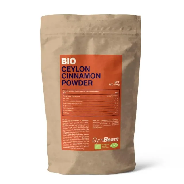 GymBeam Bio Ceylonzimt Pulver 100 g glutenfrei