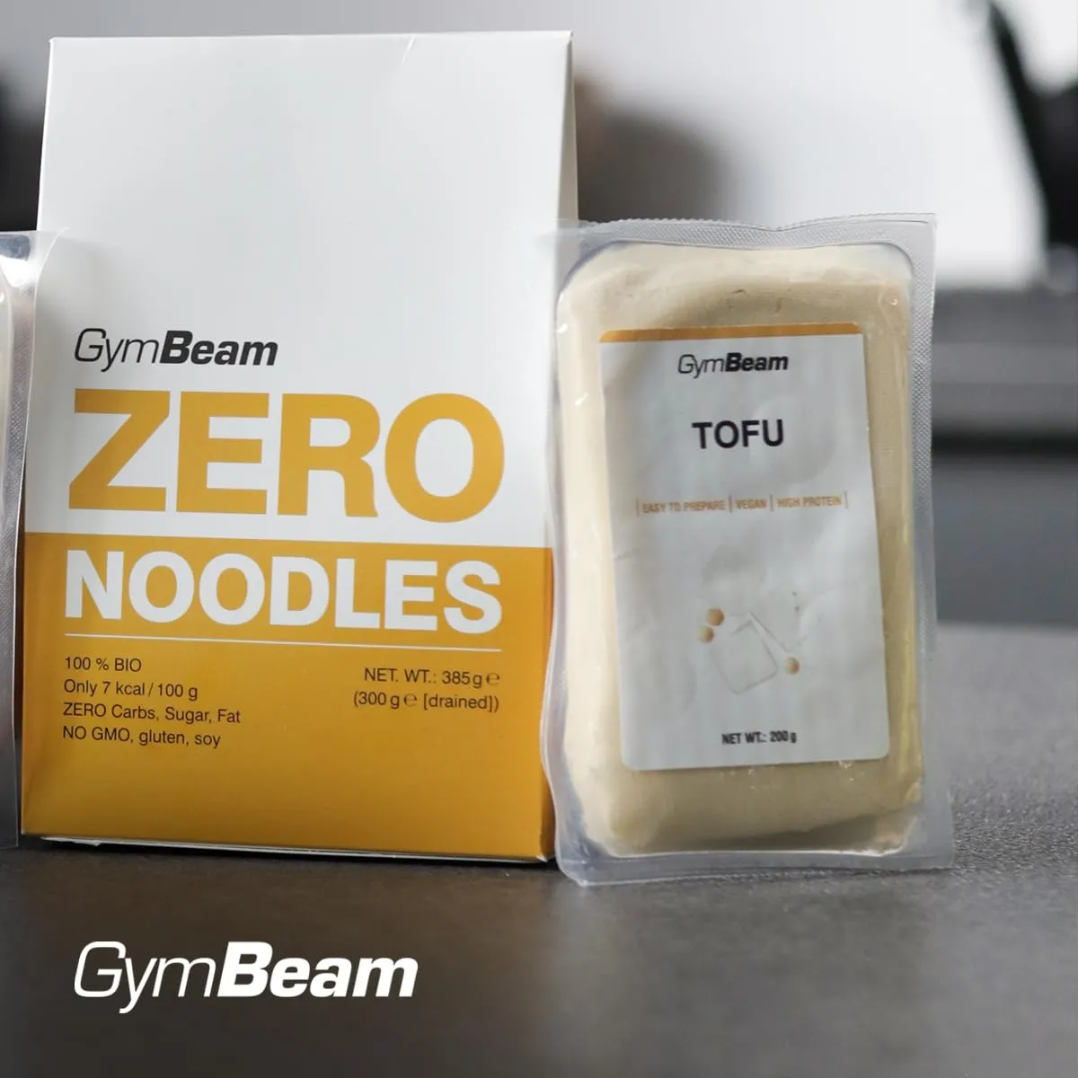 GymBeam Tofu Natur pflanzliches Protein 15x200g zuckerfrei