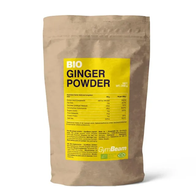 GymBeam Bio-Ingwerpulver 200 g scharf