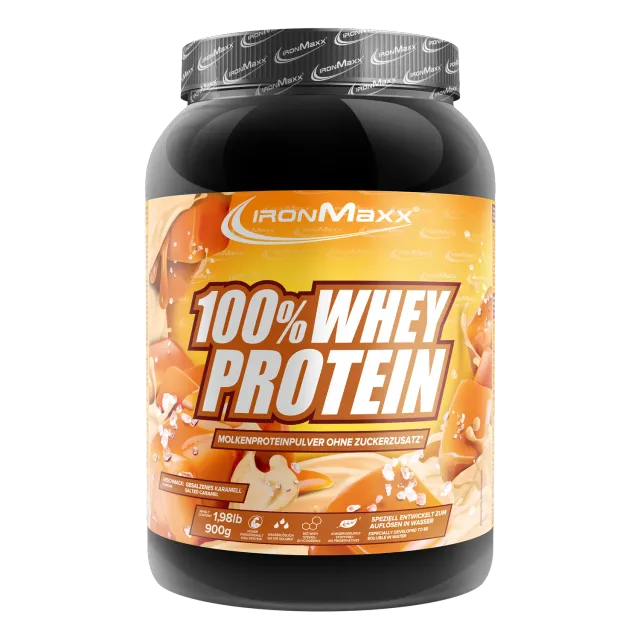IronMaxx 100% Whey Protein Pulver 900g Salted Caramel