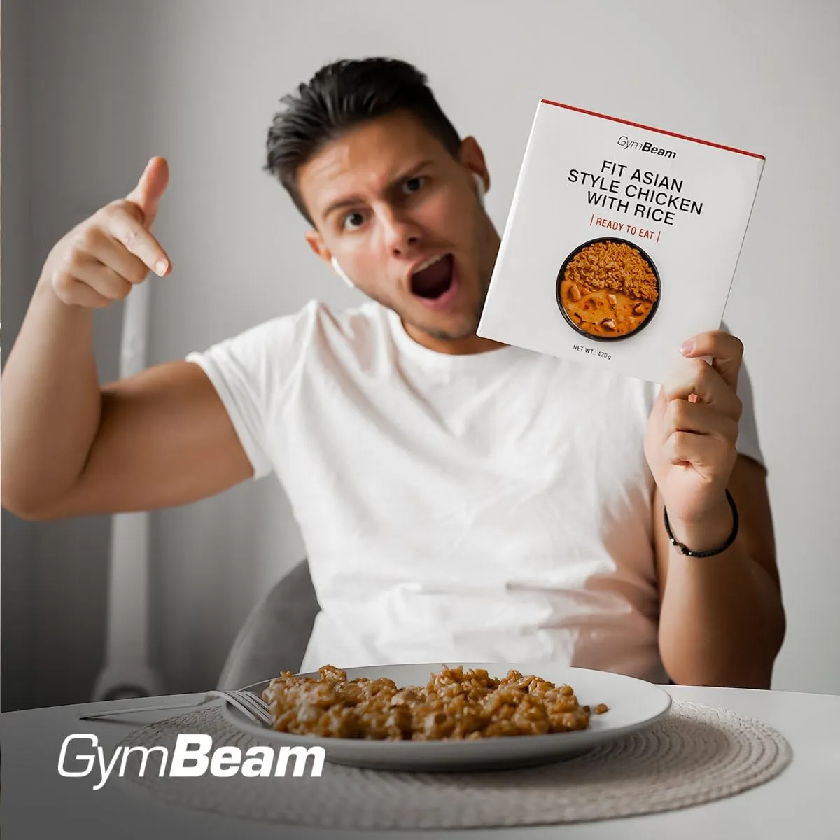 GymBeam Hähnchen Reis Fertiggericht 420 g asiatisch