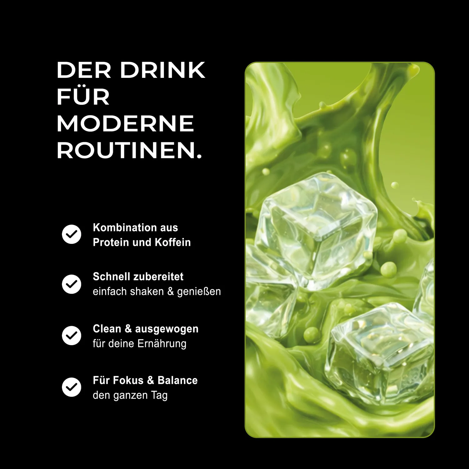 Neosupps Protein Iced Matcha Latte 500g koffeinhaltig