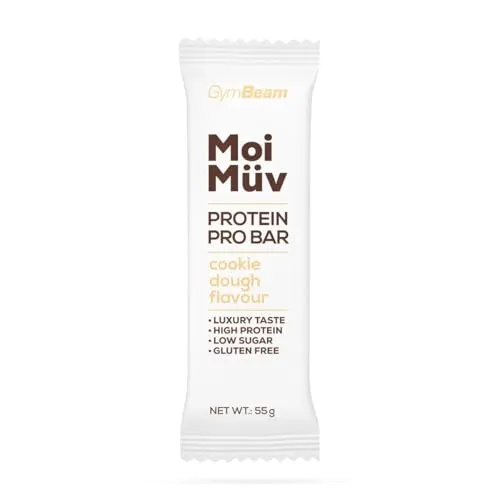 GymBeam MoiMüv Proteinriegel 55 g Cookie Teig