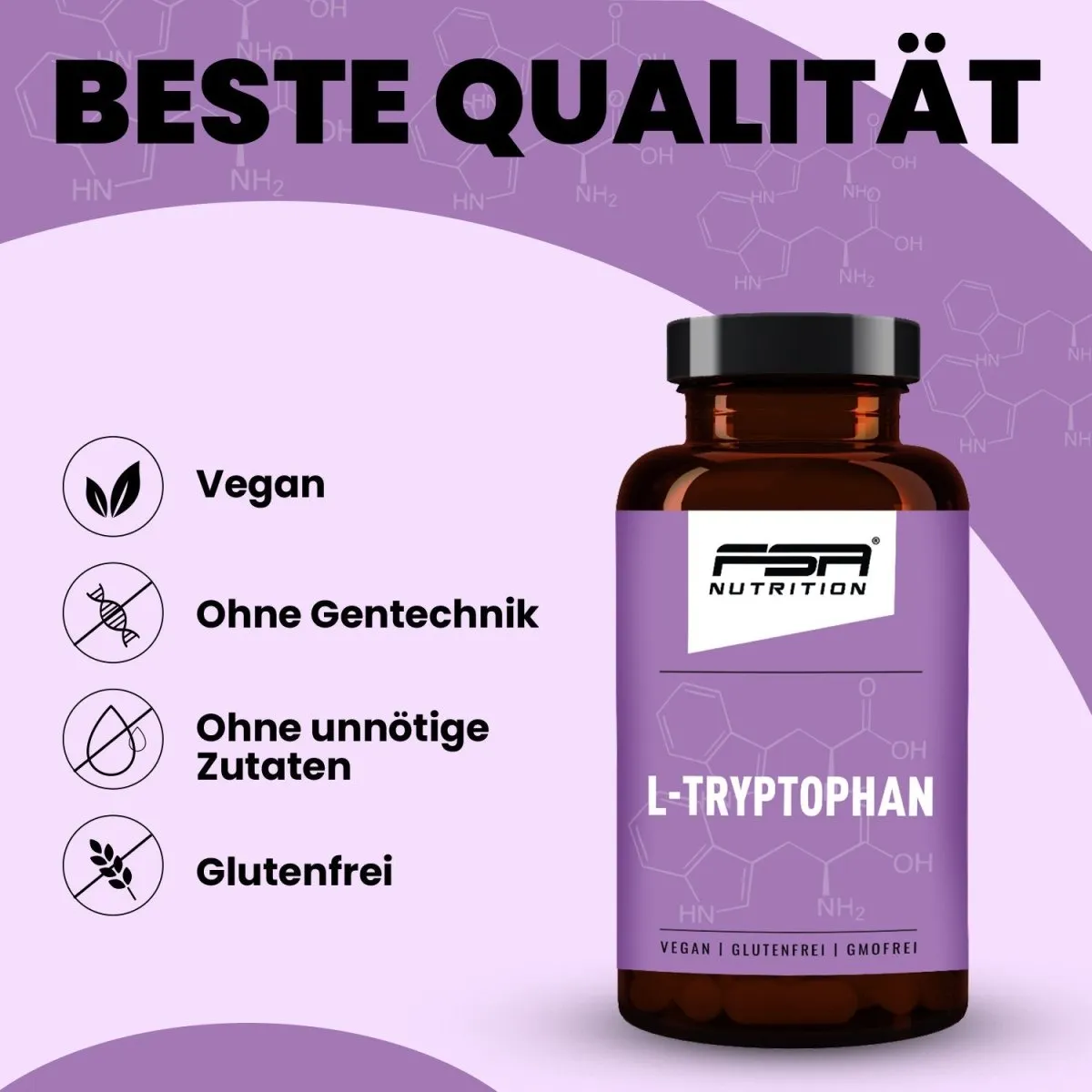 FSA Nutrition L-Tryptophan Kapseln 600 mg hochdosiert