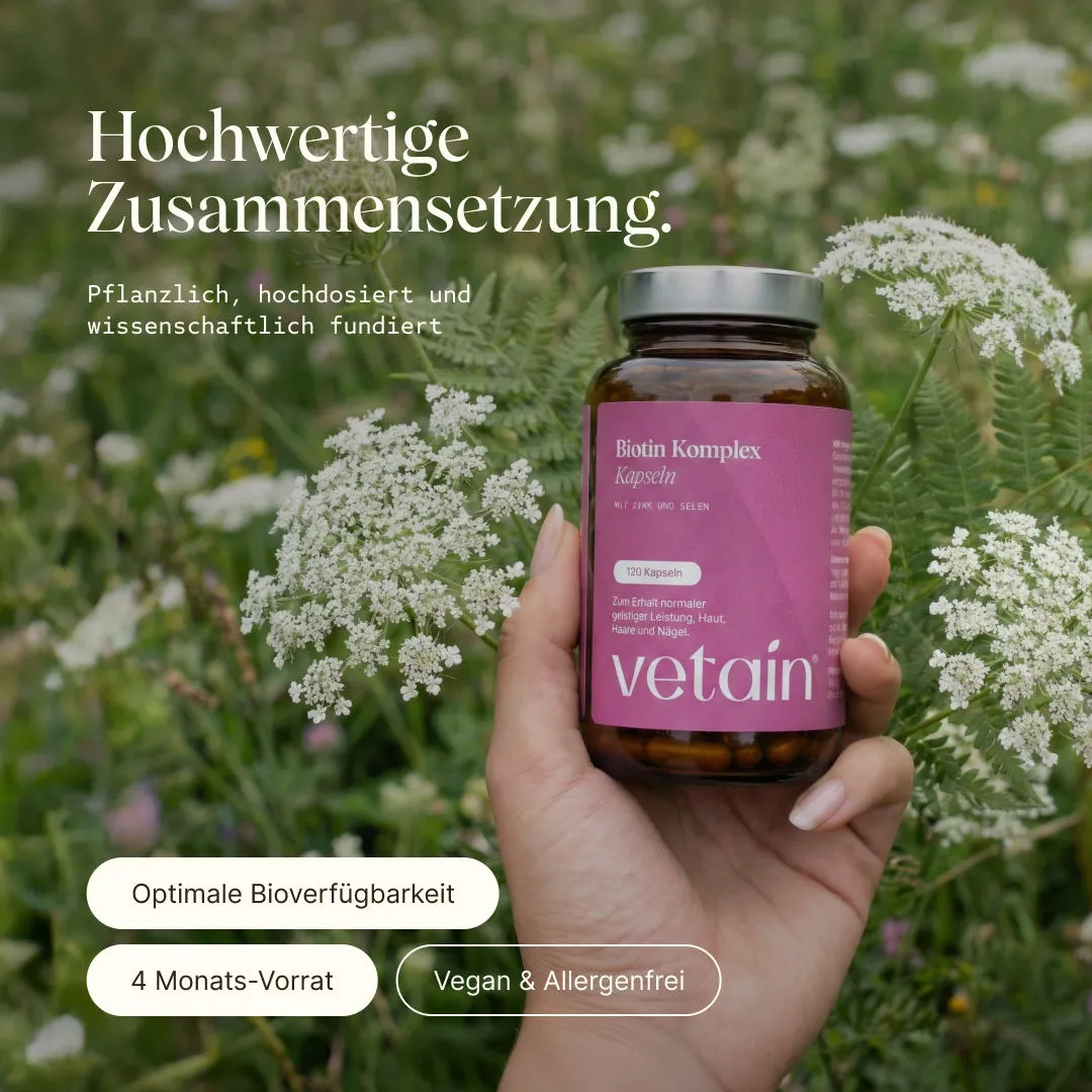 Vetain Biotin Komplex Kapseln 120 Stück hochdosiert