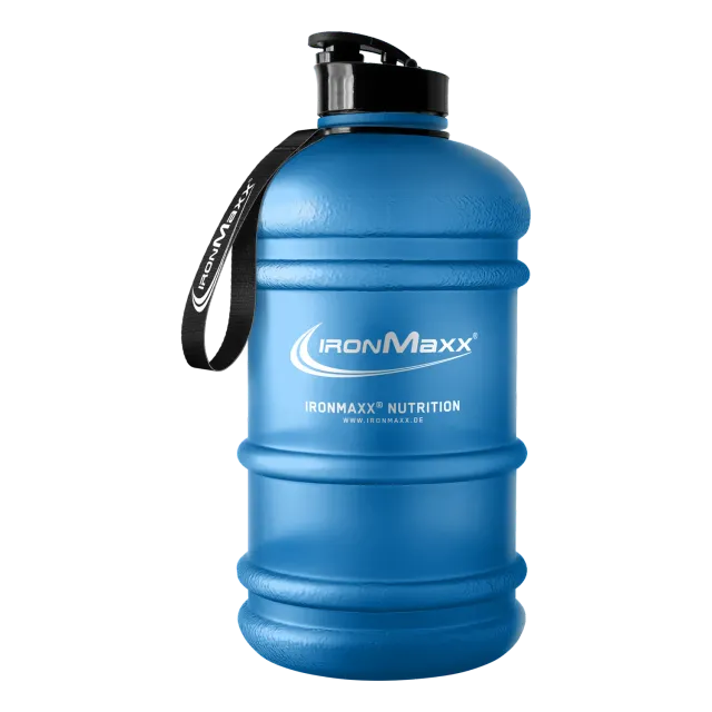 IronMaxx Water Gallon Trinkflasche 2200ml Matt Blau BPA-frei