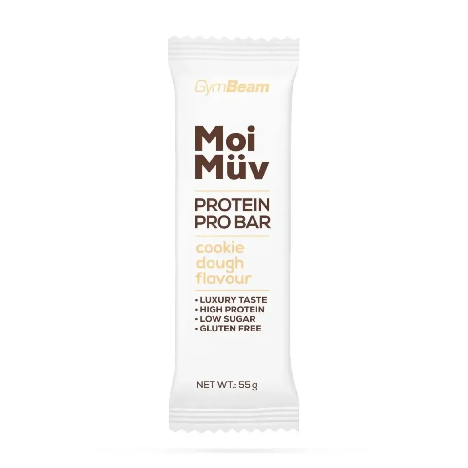 GymBeam MoiMüv Proteinriegel 55 g Cookie Teig