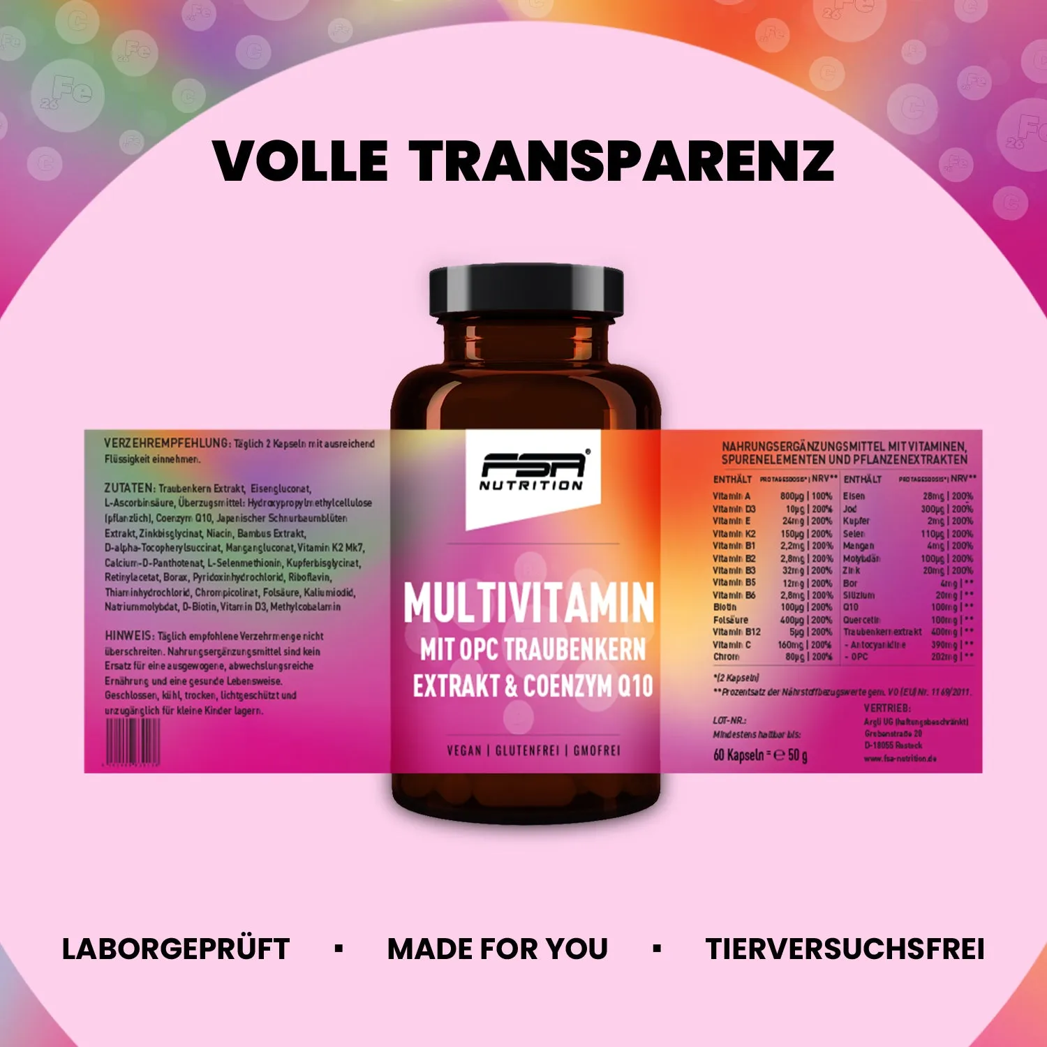 FSA Nutrition Multivitamin OPC Q10 Kapseln Komplex