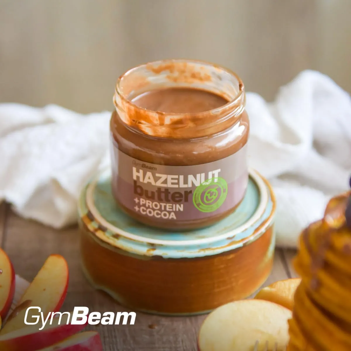 GymBeam Protein Haselnussbutter Creme 340g mit Whey-Isolat
