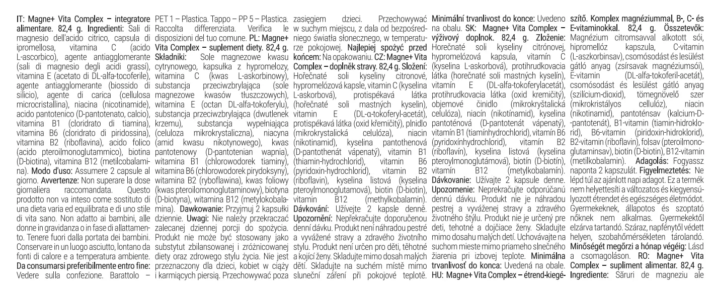GymBeam Multivitamin Magnesium Kapseln 90 Stück hochdosiert