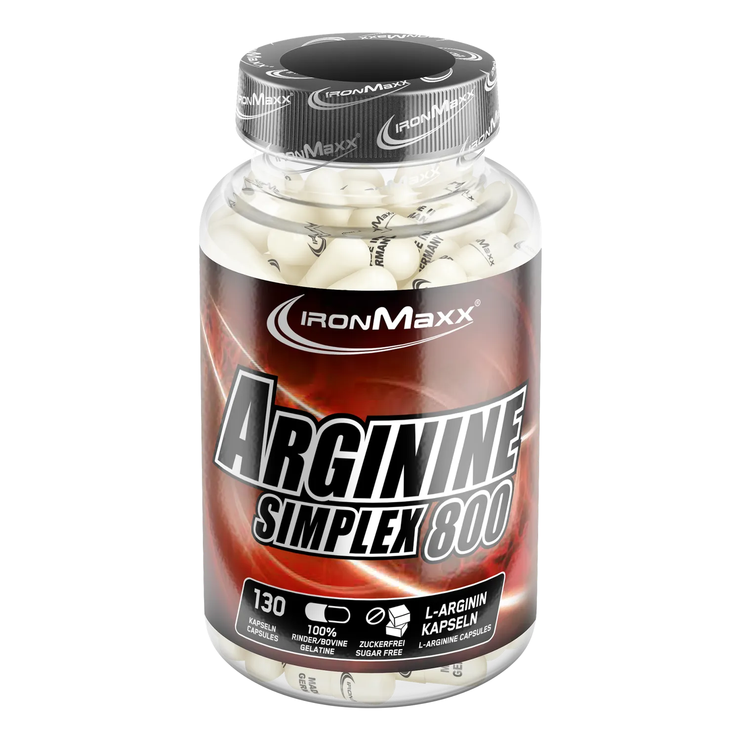 IronMaxx Arginin Simplex 800 Kapseln 130 Stk L-Arginin