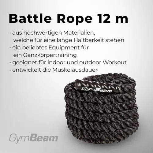GymBeam Battle Rope Trainingsseil 12 m