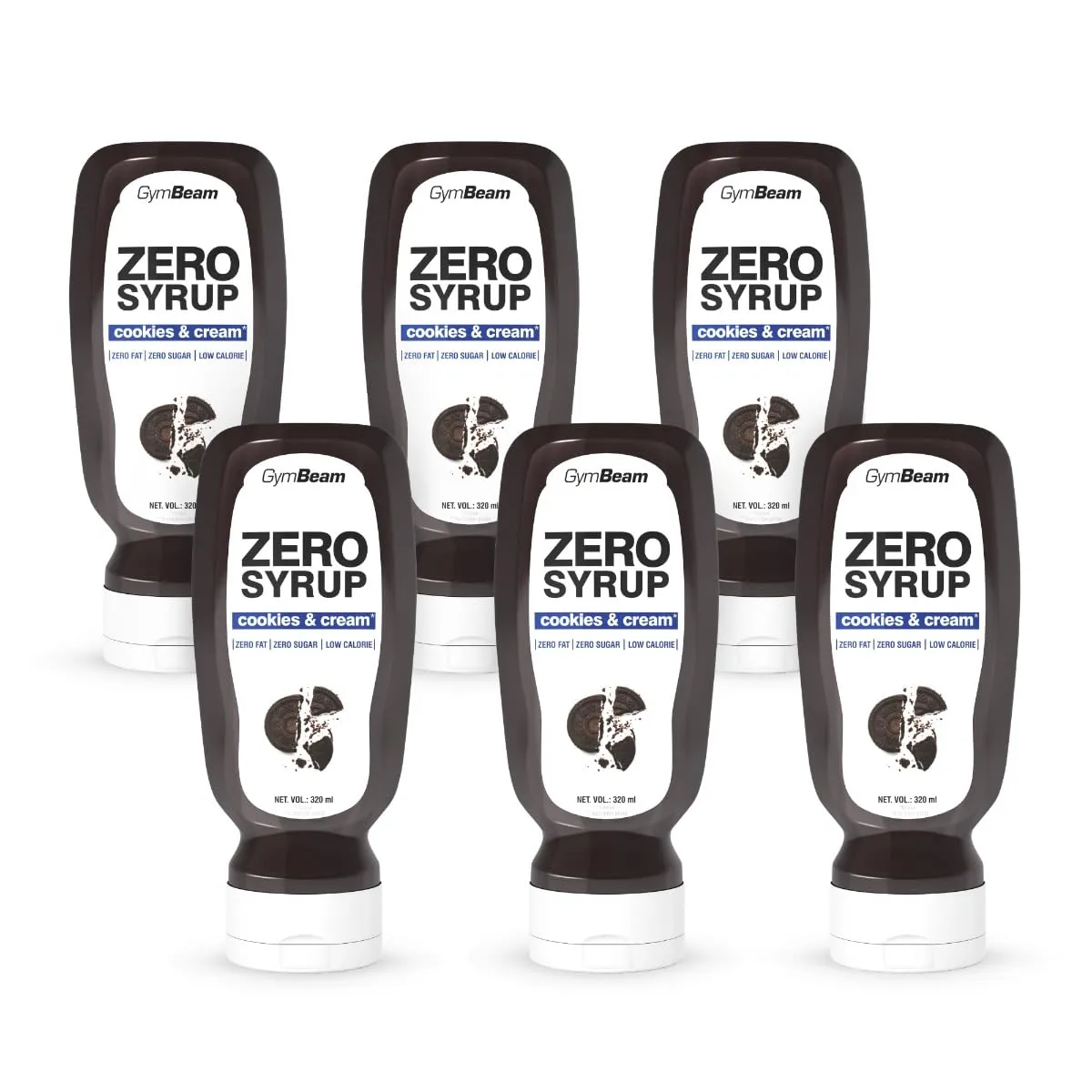 GymBeam ZERO SYRUP Cookies Cream 350ml zuckerfrei
