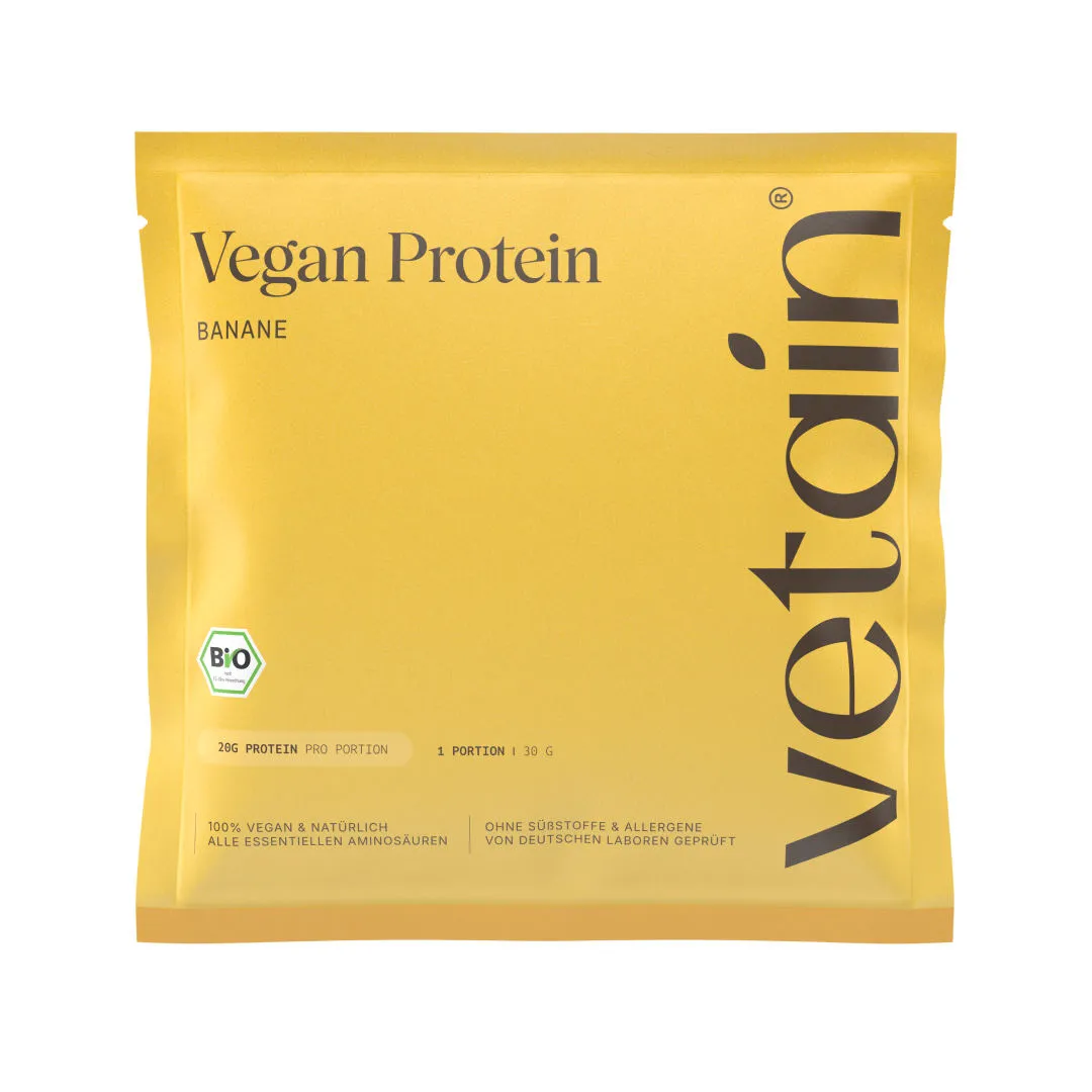 Vetain Vegan Protein Probe Proteinpulver Vanille 30g Bio