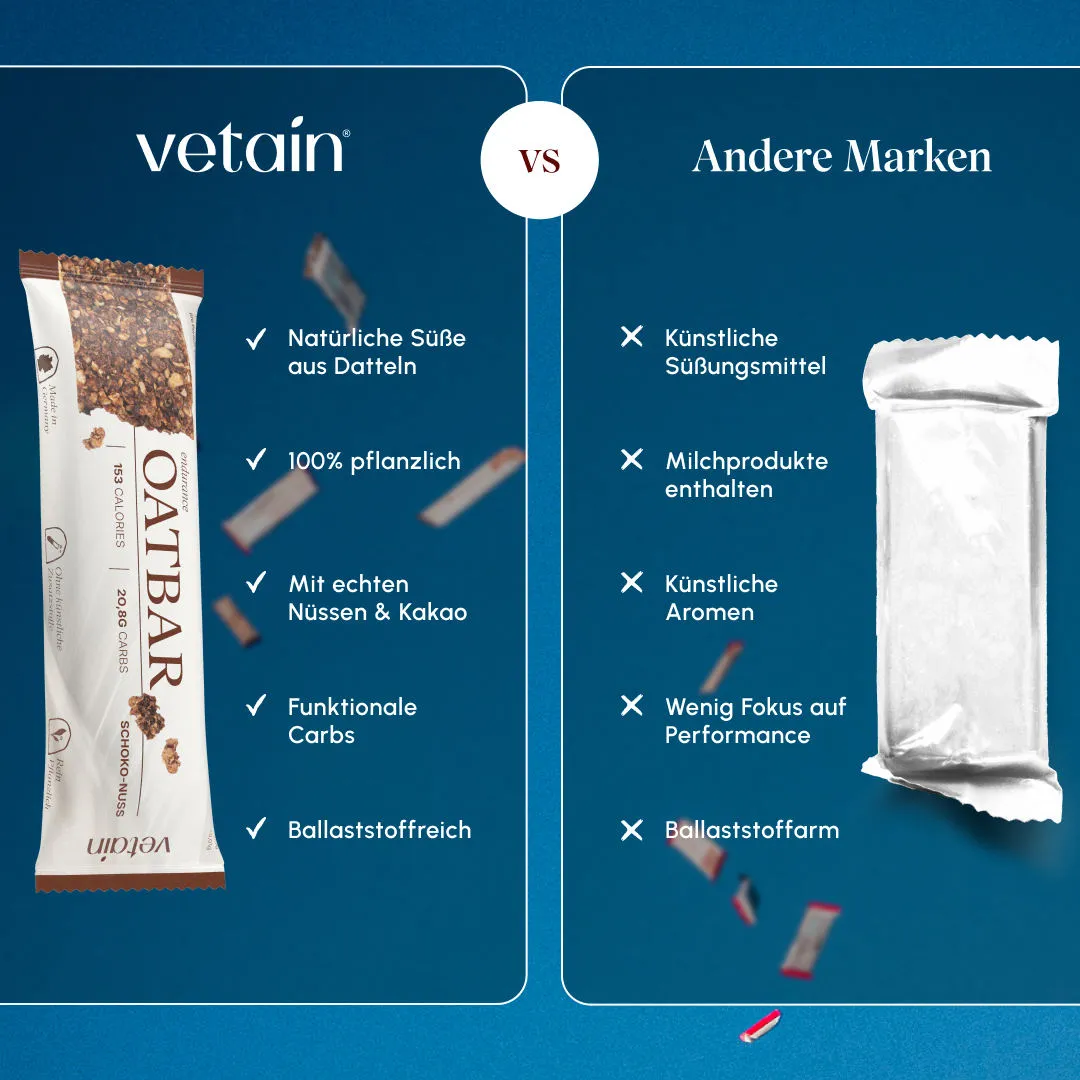 Vetain Oatbar Haferriegel Schoko-Nuss vegan einzeln