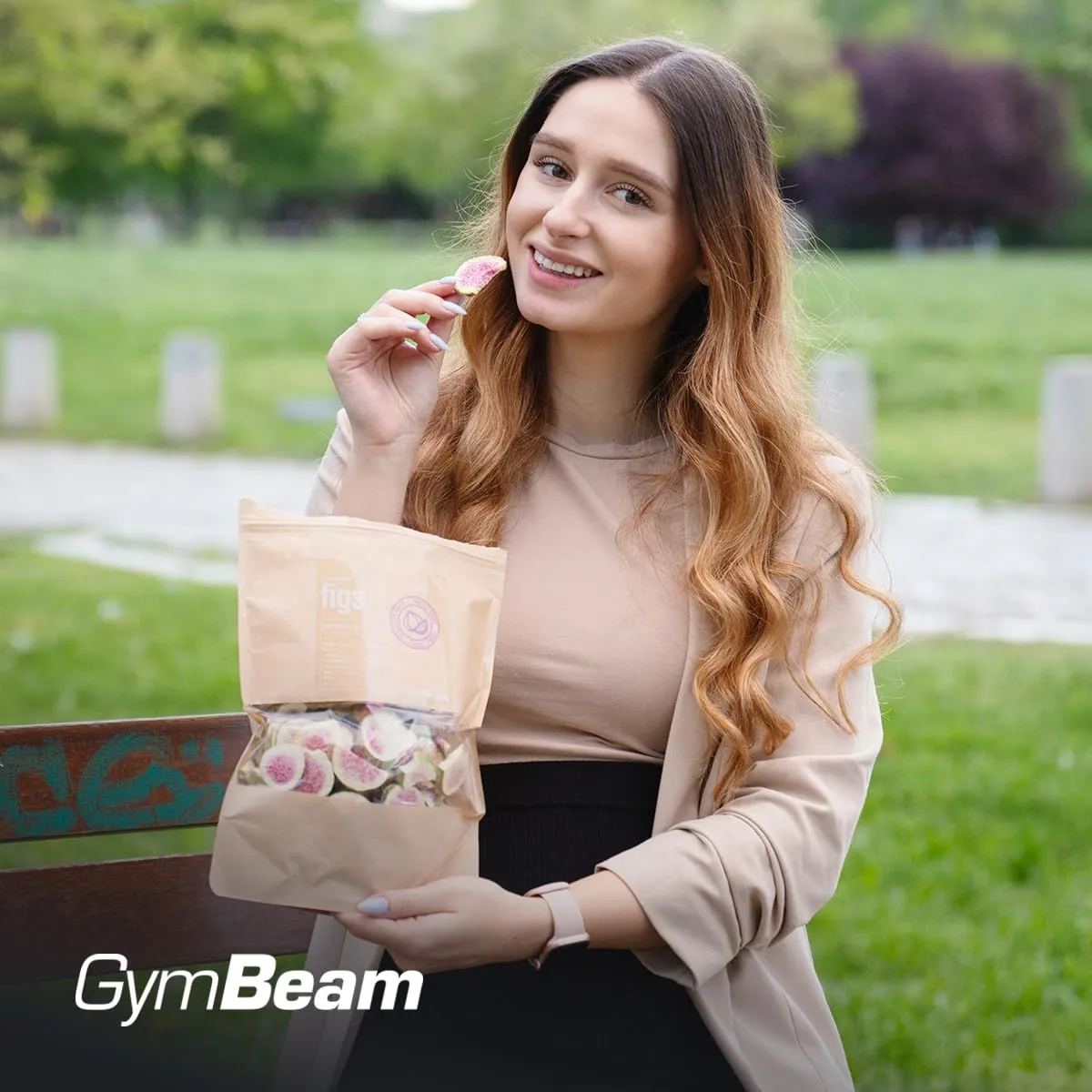 GymBeam Gefriergetrocknete Feigen Snack 100g ohne Zucker