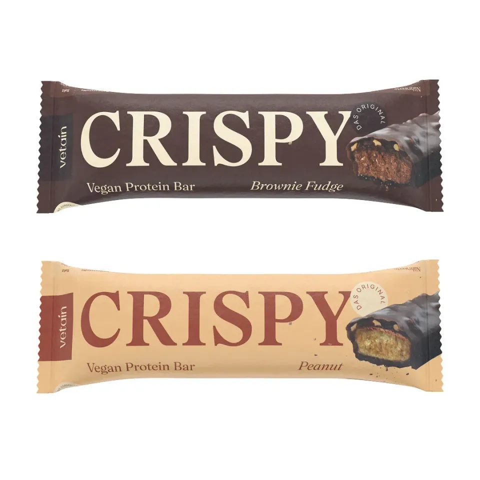 VETAIN Crispy Probierpaket Riegel Brownie Peanut