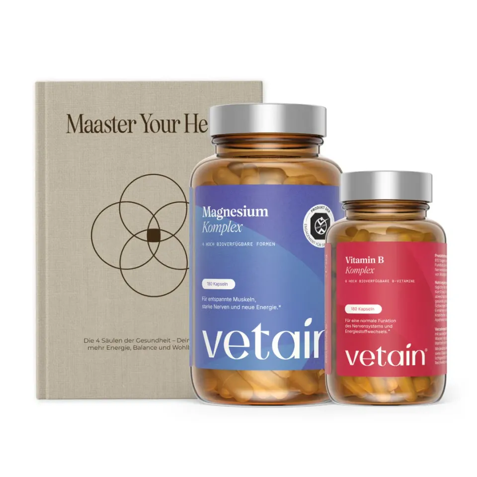 VETAIN Vital Bundle Magnesium B-Komplex Set mit eBook