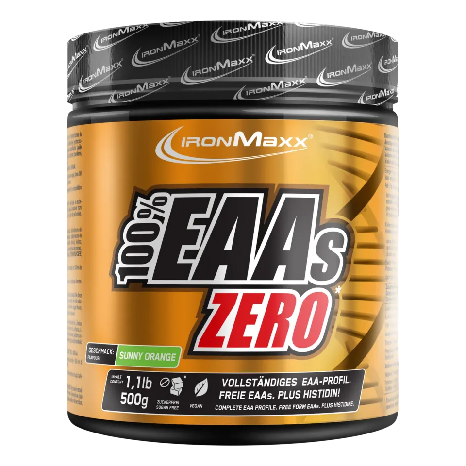 IronMaxx 100% EAAs Zero Sunny Orange 500g Pulver