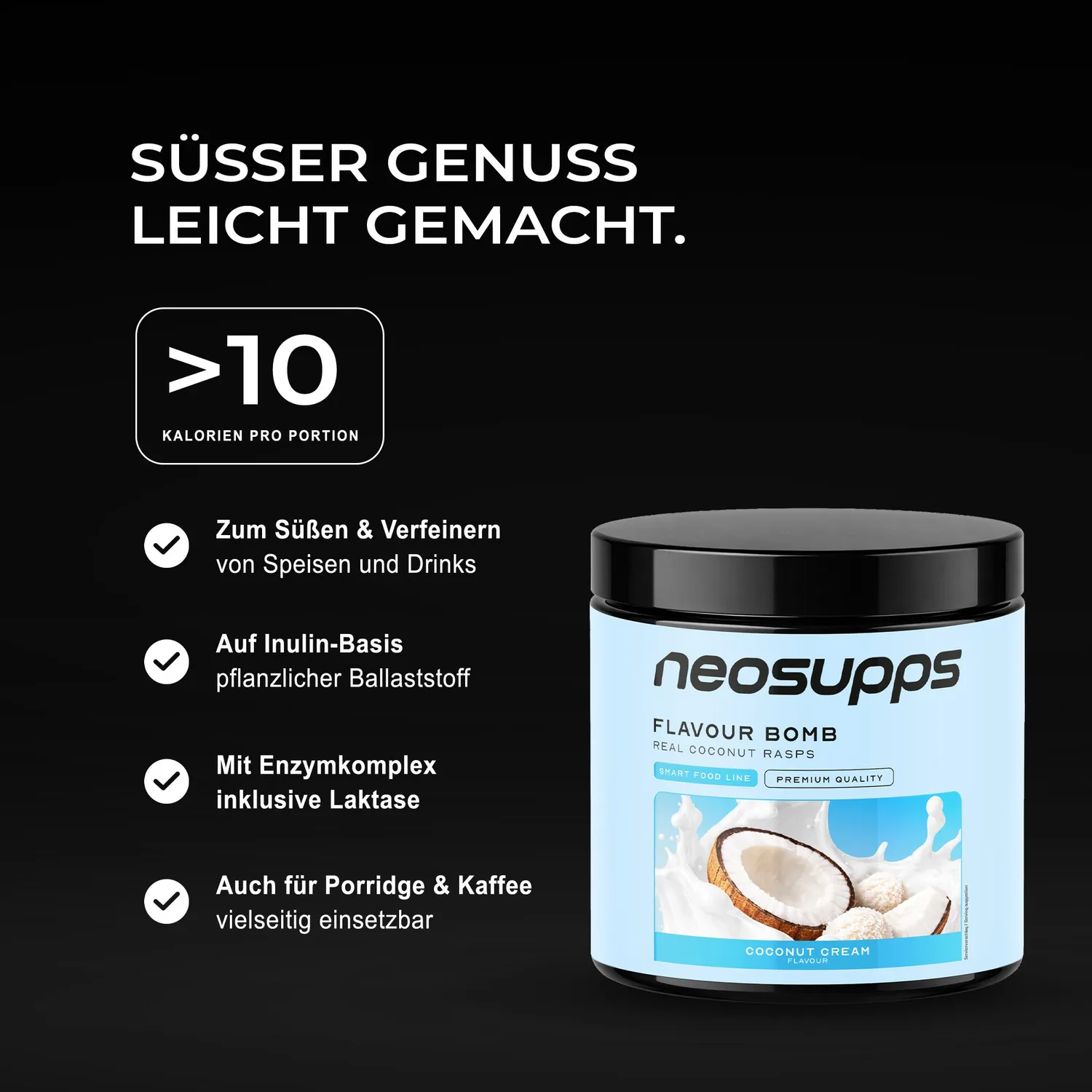 Neosupps Flavour Bomb Coconut Cream Geschmackspulver 250g
